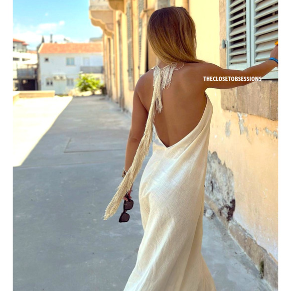 ZARA LIMITED EDITION!!! Linen Maxi Dress NWT - Picture 8 of 16